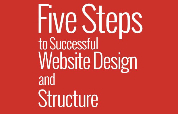 five steps design website structure