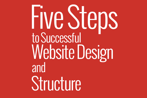 five steps design website structure