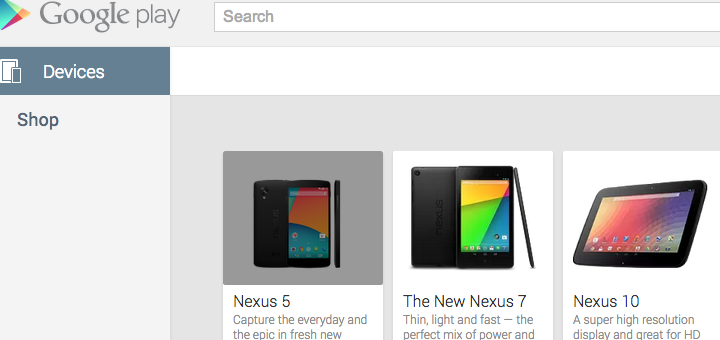 nexus 5 google play